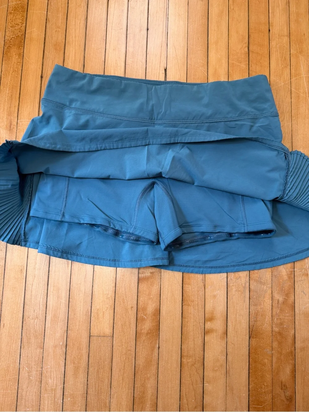 Lululemon Run Pace Setter Skirt Skort Teal Golf Tennis Women Sz. 8 - Picture 4 of 8